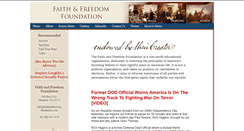 Desktop Screenshot of faithandfreedomfoundation.com