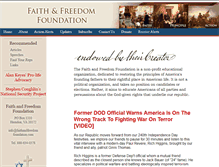 Tablet Screenshot of faithandfreedomfoundation.com